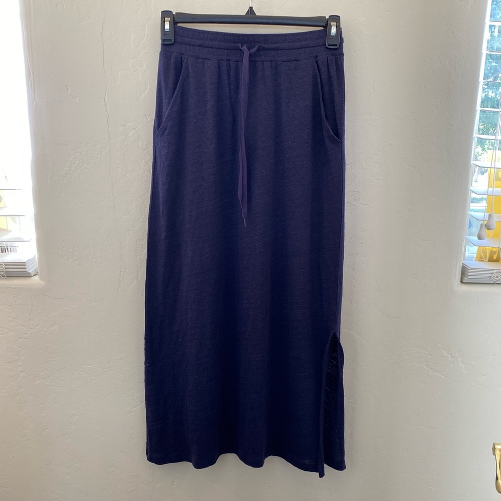 Loft Linen Skirt Navy blue Size XS